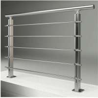 Simple design decorative balustrade stainless steel rod railings