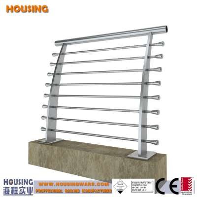 High quality ss balustrade design with stainless steel rod fittings