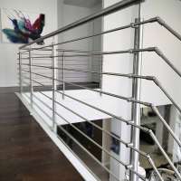 Prefabricated indoor stair stainless steel railings for balconies photos